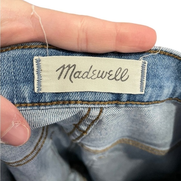 Madewell Light Wash Cali Demi Bootcut Exposed Button Fly Jeans 27 Tall - Picture 2 of 9